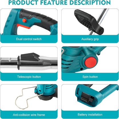 Cortabordes Inalámbrico Suuim – 2 Baterías y Precisión
