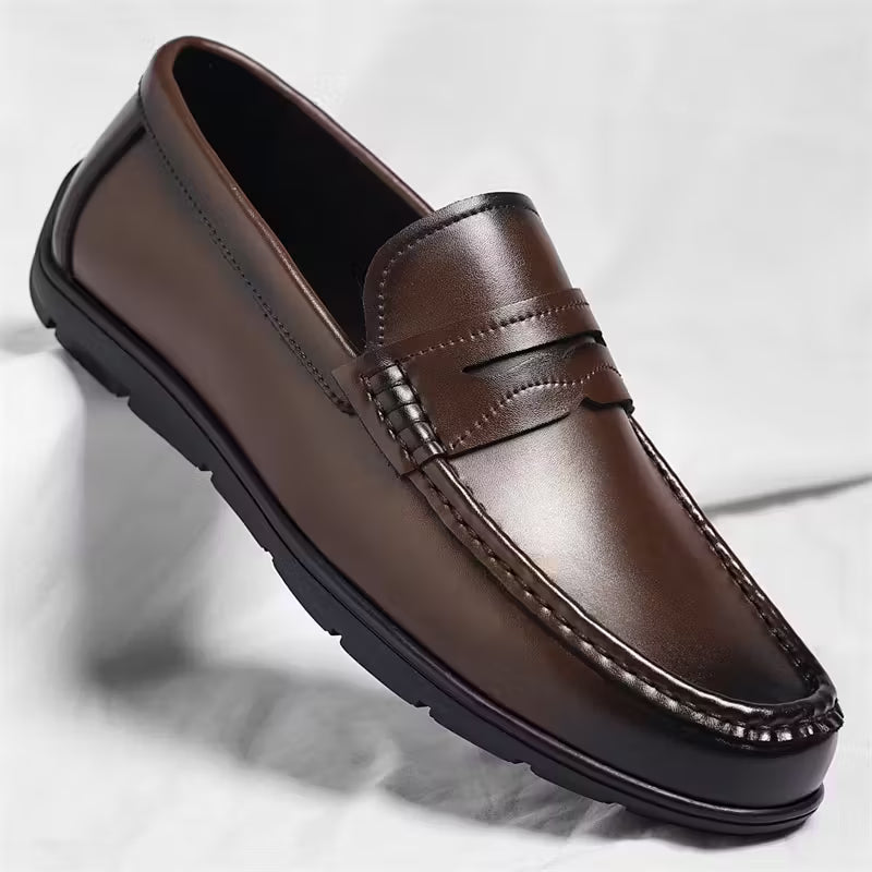 Mocassins Homme Luxe – Cuir Souple & Confort