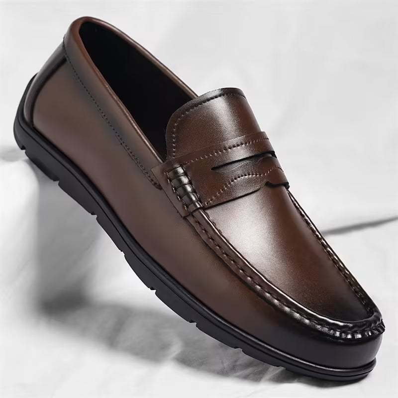 Mocassins Homme Luxe – Cuir Souple & Confort