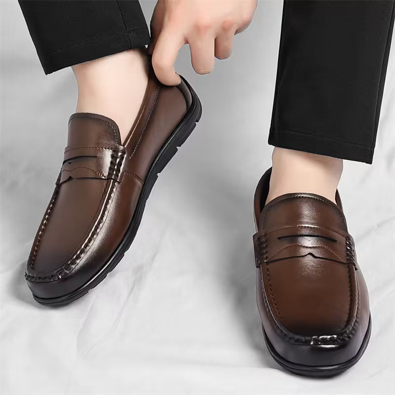 Mocassins Homme Luxe – Cuir Souple & Confort